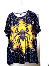 Herren T-Shirt, NEU, Größe XL (52), 3D-Druck Spinne, mehrfarbig