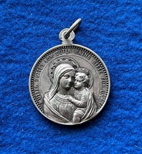 Tragbare Medaille Mutter Gottes Maria mit Kind 32 mm ss-vz