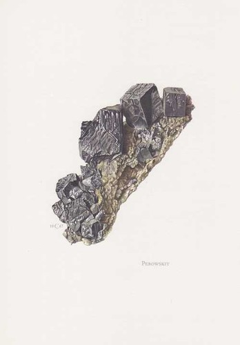 Perowskit farbdruck von 1969 - farbdruck,