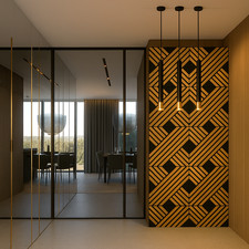 lamellen modernes wohnzimmer