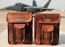 Leder Motorradtasche Ziege