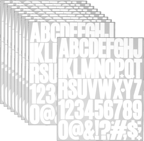Blatt buchstaben aufkleber - 10,