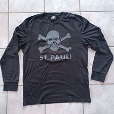 Longsleeve, schwarz mit TK, GR. L vom FC St.Pauli, 100% Bio Baumwolle
