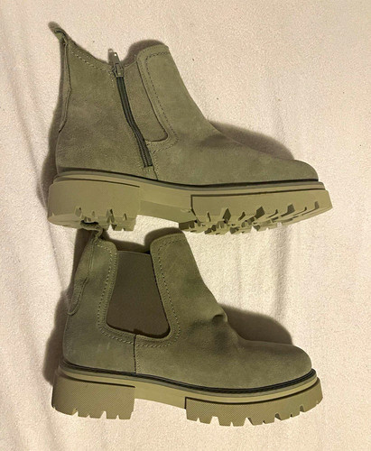 Chelsea stiefel leder - grau, eu