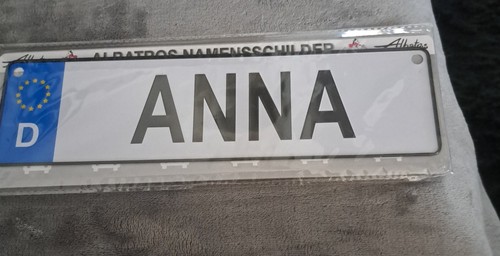 Namensschild anna 5x6 5cm - namensschild,