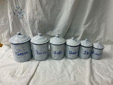 Alte Emaille  Vorratsdosen