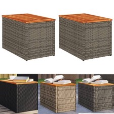 2 Stk Garten Beistelltische