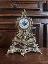 Kaminuhr Barock Rokoko Messing