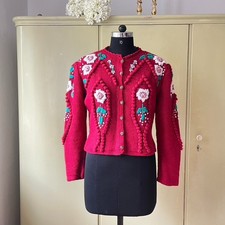 Trachtenjacke - Gr. 38 - Rot