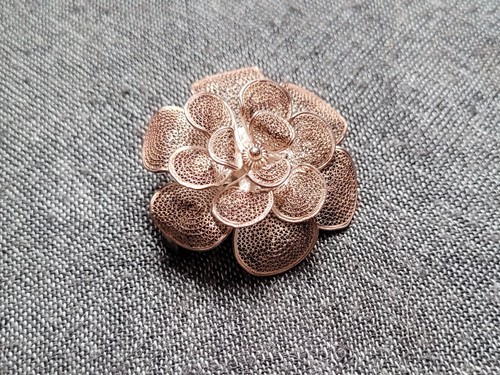 Alte seltene blumen brosche - alte,