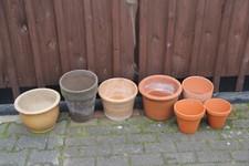 Keramik Übertopfe Pflanztöpfe Terracotta Ton Blumenkübel Gartendekoration