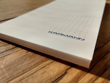 ORIGINAL KARMANN GHIA DESIGN SCHREIBBLOCK NOTIZBLOCK WRITING PAD SCRIBBLING BLOC