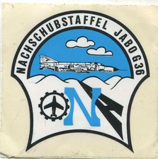   Bundeswehr Verbandsabzeichen als Aufkleber NachschuStff Jabo G 36 90 mm (a291)
