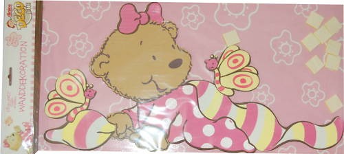 Pitzelpatz wanddeko groß rosa - pitzelpatz,