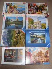 8  Puzzle mit  1000  Teilen - Paket - Konvolut - Ravensburger + Trefl+Clementoni