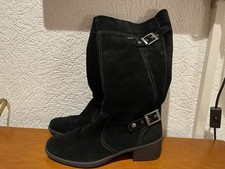 Damen Stiefeln Schwarz Größe