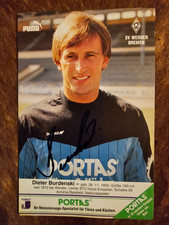 Dieter Burdenski (Werder Bremen), verstorben- Handsignierte AK (Original)