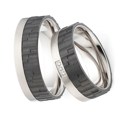 Trauringe titan carbon - trauringe,