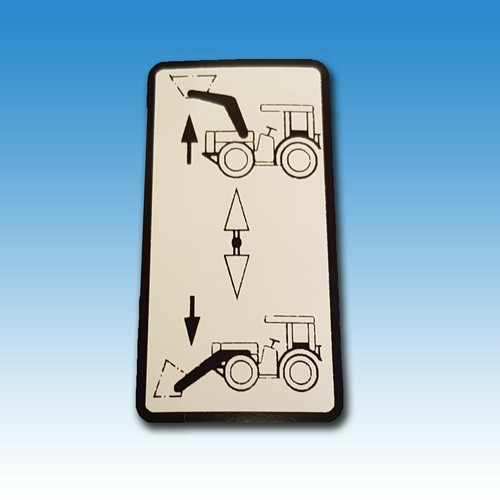 Aufkleber holder frontlader - aufkleber,