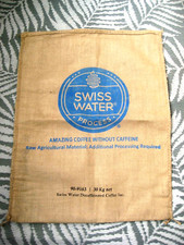 Originaler alter Werbe-Plantagen Kaffee-Bohnen Sack 1 Werbung