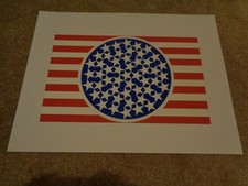 Robert Indiana "New Glory Banner" Farbsiebdruck