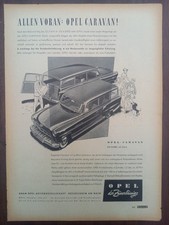 Opel Olympia Rekord Caravan, voran, Werbung advert pubblicità Reklame,  1953