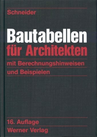 Bautabellen für architekten - für,