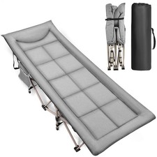 Campingbett Feldbett XXL Bett Liege Gästebett Klappbett Faltbett Mit Matratze