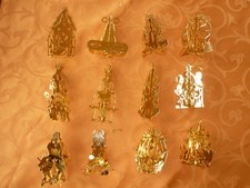 Danbury Mint Gold Christmass Col. 12  Stück 1986  Weihnachten Christbaumschmuck