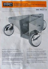 EBA Rolly 40 Eckenroller / Transportroller / Möbelroller mit Gummi-Rollen
