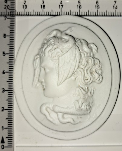 Medaillon aus bikuitporzellan - medaillon,