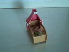 PLAYMOBIL Vintage City Life Krippe / Babybett braun rosa Set 5334 von 2010 #1