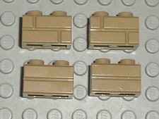 4 x Lego DkTan Stein