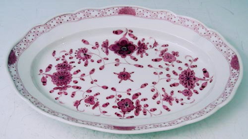 Meissen ovale platte platter - ,