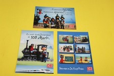 3 PostCards, Postkarten, DB, Jim Knopf und Lukas der Lokomotivführer, Eisenbahn