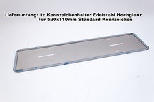 Kennzeichenhalter Edelstahl