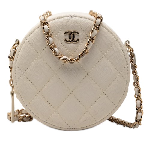 Chanel quilted caviar round - caviar,