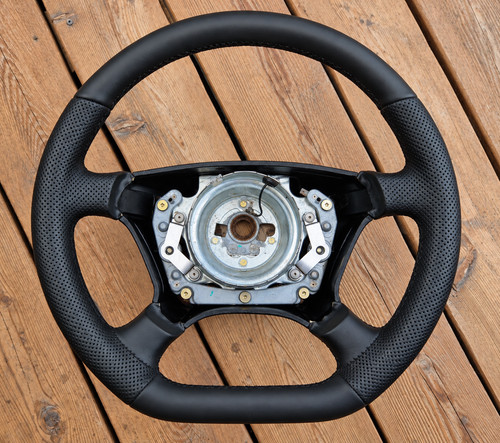 Neu lederlenkrad mercedes w124 - lederlenkrad,