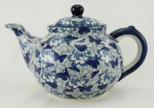 B-Ware Bunzlauer Keramik Teekanne, Kanne für 1,3Liter Tee, (C017-AS56) UNIKAT