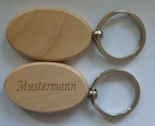 Schlüsselanhänger holz mit - holz,