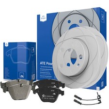 ATE Powerdisc Bremsscheiben + Beläge BMW 5er E39 Limo HA Ø298mm massiv