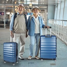 Hartschalenkoffer trolley blau - hartschalenkoffer,