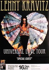 LENNY KRAVITZ  rares Konzertplakat von 1993 gerollt