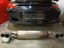 Porsche 997 3,6 Turbo `08 DIRENZA Edelstahl Endschalldämpfer mit Metallkats