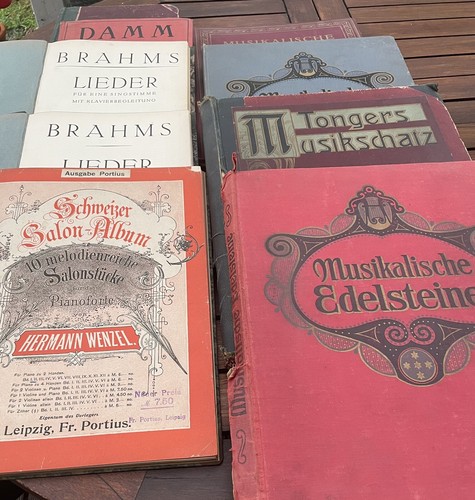 Antiquar noten piano - antiquar., f.piano:"9