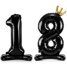 Stehender Folienballon Zahl 18
