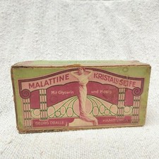 1920s Vintage Malattine Georg Dralle Seife Selten Werbe Karton Verpackung CB299
