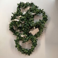 Efeuherzen 6x Antennenschmuck Autoschleife Tischdeko Kirchenbankschmuck 10cm