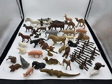 DDR Spielzeugfiguren "Zootiere Wildtiere" Bären Löwen Kamele Tiger Büffel Set 2