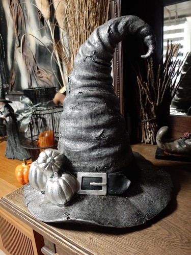 Hexenhut schwarz silber - hexenhut, schwarz/silber